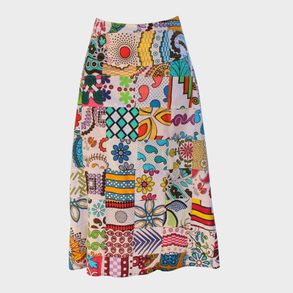 Flared Skirt - Patched Kanga