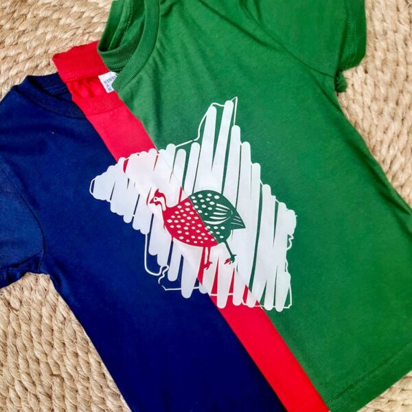 Kids  T-shirts Guinea Fowl Print