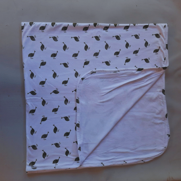 Alternative view of Baby Blanket Guinea Fowl Design