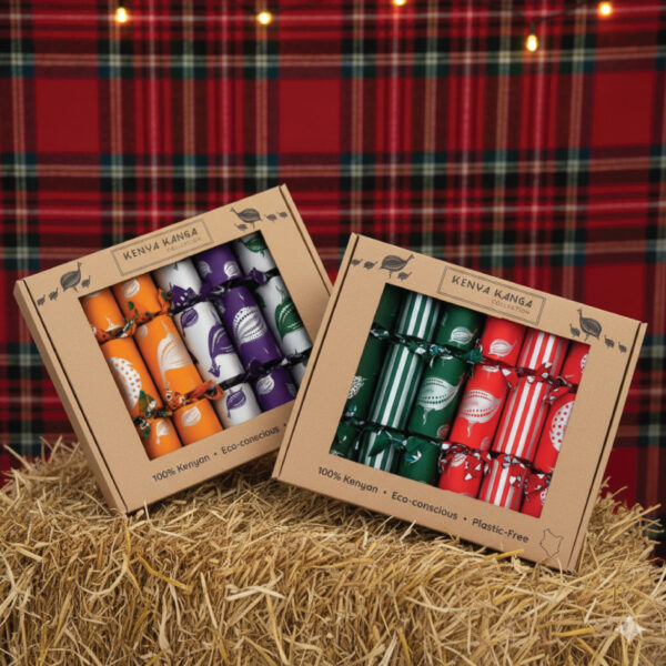Silver Christmas Crackers (Set of 6)
