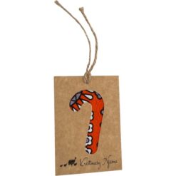 Christmas Candy Cane Gift Tag